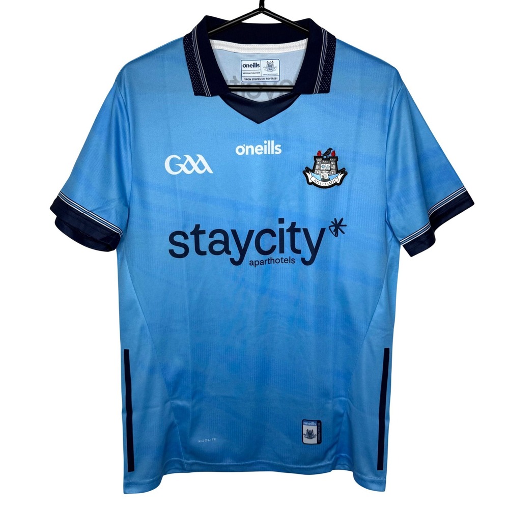 ONeills Dublin GAA Jersey Mens Medium Tight Fit Sky Blue Staycity Ath Cliath
